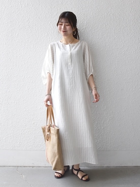 「SHIPS any（シップス エニィ）のアイテム」を使った、藤原さん（レディース・162cm）の春コーディネート