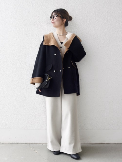 SHIPS any: リバー フーデッド Aライン ミドル コート（その他アウター