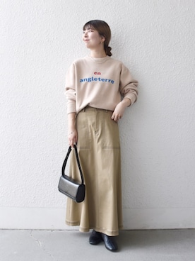 藤原さん(レディース・162cm)の秋コーディネート
