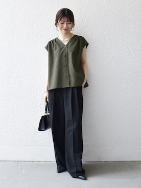 藤原さん（レディース・162cm）の春コーディネート