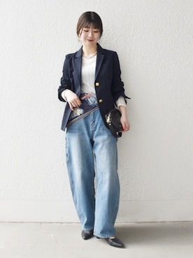 藤原さん(レディース・162cm)の春コーディネート