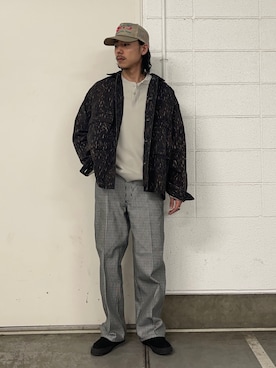 「アイテム（スウェット）」を使った、赤司さん（メンズ・172cm・20代）の春コーディネート