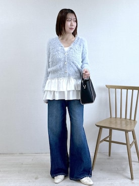 「VIS（ビス）のアイテム（デニムパンツ）」を使った、KANAさん（レディース・162cm）の秋コーディネート