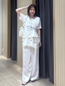 「VIS（ビス）のアイテム（パンツ）」を使った、KANAさん（レディース・162cm）の夏コーディネート