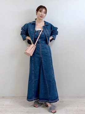 「VIS」｜「アイテム（デニムジャケット）」を使った、KANAさん（レディース・162cm）の夏コーディネート