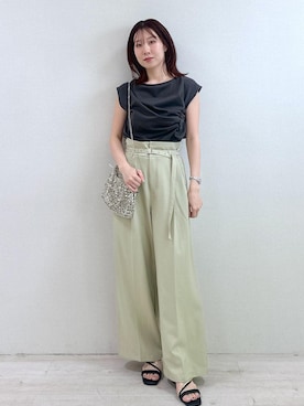 「アイテム（ハンドバッグ）」を使った、KANAさん（レディース・162cm・20代）の夏コーディネート