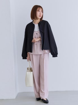 「VIS（ビス）のアイテム（バッグ）」を使った、KANAさん（レディース・162cm）の春コーディネート