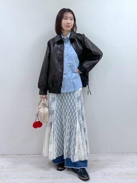 「VIS（ビス）のアイテム（デニムパンツ）」を使った、KANAさん（レディース・162cm）の秋コーディネート