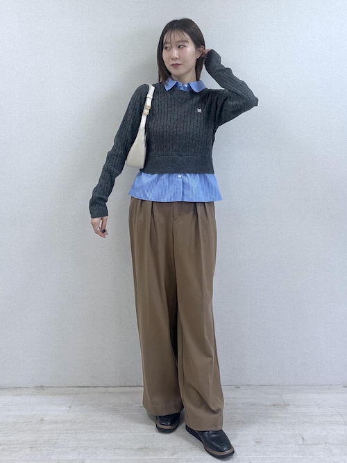 セール】【Hot Beauty】ツータックワイドパンツ/イージーケア（その他