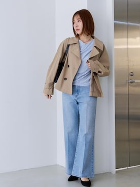 「VIS（ビス）のアイテム（バッグ）」を使った、KANAさん（レディース・162cm）の春コーディネート