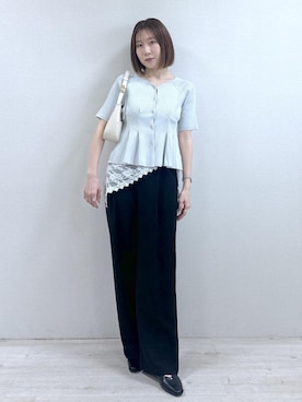 「VIS（ビス）のアイテム（トップス）」を使った、KANAさん（レディース・162cm）の春コーディネート