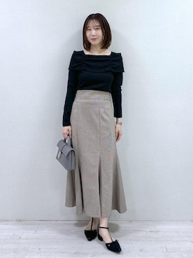 「ブルべ夏」｜KANAさん（レディース・162cm）の秋コーディネート