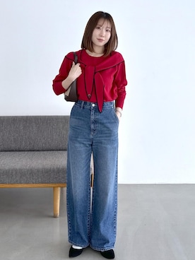 「VIS（ビス）のアイテム（パンツ）」を使った、KANAさん（レディース・162cm）の夏コーディネート