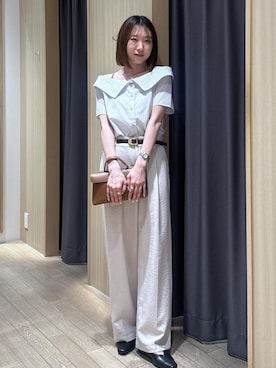 「VIS（ビス）のアイテム（パンツ）」を使った、KANAさん（レディース・162cm）の夏コーディネート