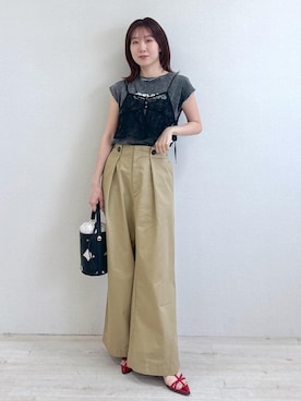 「アイテム（その他トップス）」を使った、KANAさん（レディース・162cm・20代）の夏コーディネート