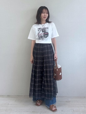 「アイテム（ハンドバッグ）」を使った、KANAさん（レディース・162cm・20代）の夏コーディネート