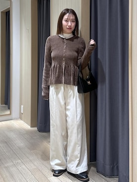 「Juze（ジュゼ）のアイテム」を使った、KANAさん（レディース・162cm）の冬コーディネート