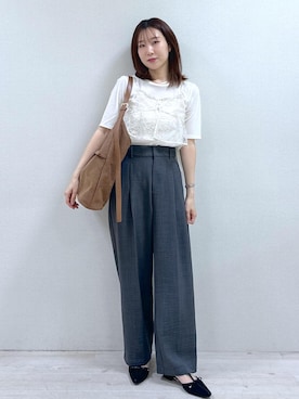 「アイテム（パンツ）」を使った、KANAさん（レディース・162cm・20代）の秋コーディネート