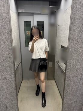 「BEAMS（ビームス）のアイテム（バッグ）」を使った、282akさん（レディース・165cm）の夏コーディネート