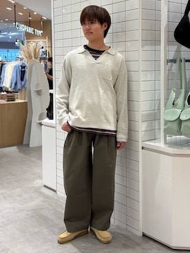 「GEVACO（ゲバコ）のアイテム」を使った、はるきさん（メンズ・175cm）の春コーディネート