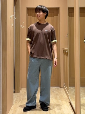 「GEVACO（ゲバコ）のアイテム」を使った、はるさん（メンズ・175cm）の夏コーディネート
