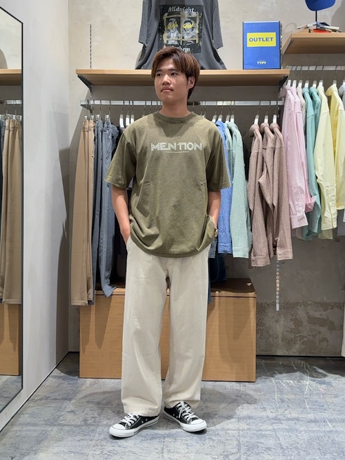 【ユニセックス】フロストモーションロゴプリント半袖Tee