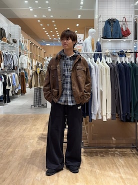 「アイテム（ブルゾン）」を使った、はるきさん（メンズ・175cm）の秋コーディネート