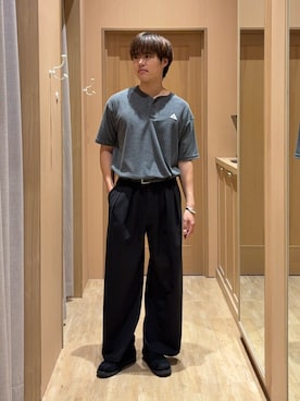 「GEVACO（ゲバコ）のアイテム」を使った、はるさん（メンズ・175cm）の春コーディネート