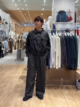 「アイテム（ブルゾン）」を使った、はるきさん（メンズ・175cm）の秋コーディネート