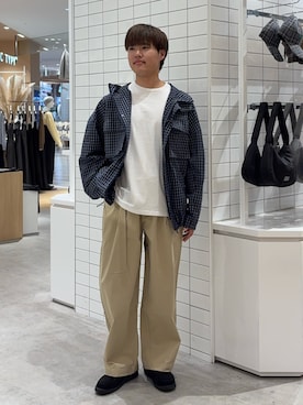 「GEVACO（ゲバコ）のアイテム」を使った、はるきさん（メンズ・175cm）の春コーディネート