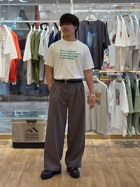 「CIAOPANIC TYPY（チャオパニックティピー）のアイテム（パンツ）」を使った、はるさん（メンズ・175cm）の夏コーディネート