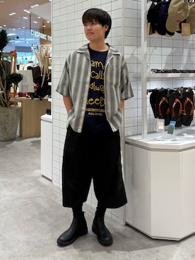 「etsinta（エシンタ）のアイテム」を使った、はるさん（メンズ・175cm）の夏コーディネート