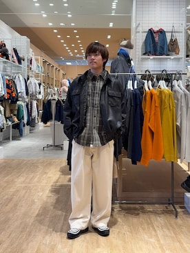 「CIAOPANIC TYPY（チャオパニックティピー）のアイテム（ジャケット/アウター）」を使った、はるきさん（メンズ・175cm）の冬コーディネート