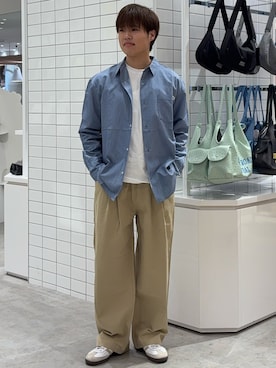 「GEVACO（ゲバコ）のアイテム」を使った、はるきさん（メンズ・175cm）の春コーディネート