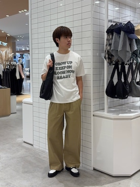 「CIAOPANIC TYPY（チャオパニックティピー）のアイテム（パンツ）」を使った、はるきさん（メンズ・175cm）の春コーディネート