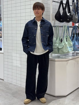 「GEVACO（ゲバコ）のアイテム」を使った、はるきさん（メンズ・175cm）の春コーディネート