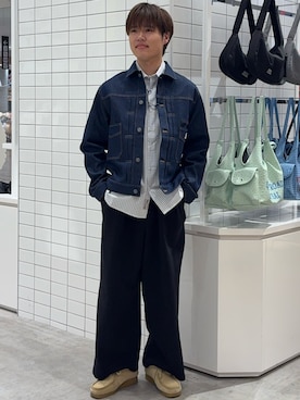 「GEVACO（ゲバコ）のアイテム」を使った、はるきさん（メンズ・175cm）の春コーディネート