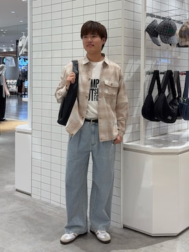 「CIAOPANIC TYPY（チャオパニックティピー）のアイテム（パンツ）」を使った、はるきさん（メンズ・175cm）の春コーディネート