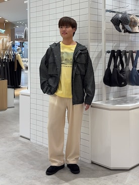 「CIAOPANIC TYPY（チャオパニックティピー）のアイテム（スラックス）」を使った、はるきさん（メンズ・175cm）の春コーディネート