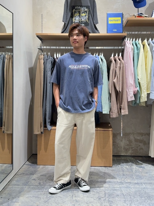 【ユニセックス】フロストモーションロゴプリント半袖Tee