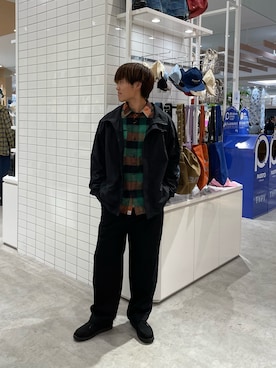 「アイテム（ナイロンジャケット）」を使った、はるきさん（メンズ・175cm）の秋コーディネート