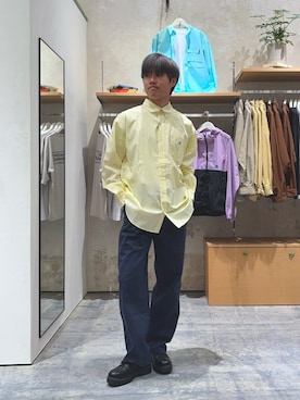 「CIAOPANIC TYPY（チャオパニックティピー）のアイテム（チノパンツ）」を使った、はるきさん（メンズ・175cm）の春コーディネート