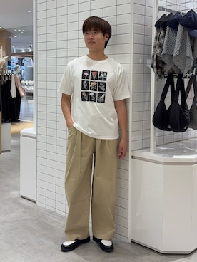 「GEVACO（ゲバコ）のアイテム」を使った、はるきさん（メンズ・175cm）の春コーディネート