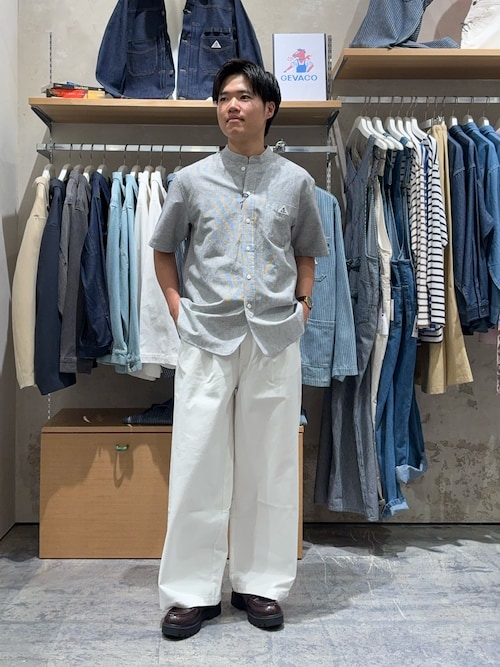 【GEVACO】タックロングデニムパンツ