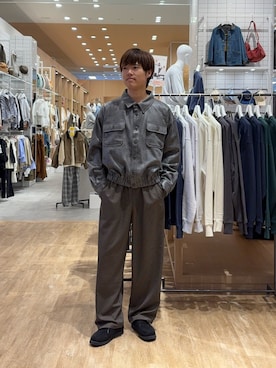 「アイテム（ブルゾン）」を使った、はるきさん（メンズ・175cm）の秋コーディネート