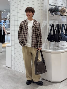 「CIAOPANIC TYPY（チャオパニックティピー）のアイテム（ジャケット/アウター）」を使った、はるきさん（メンズ・175cm）の春コーディネート