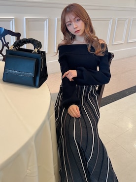 「RESEXXY（リゼクシー）のオープントゥパンプス（パンプス）」を使った、miyuさん（レディース・152cm）の冬コーディネート