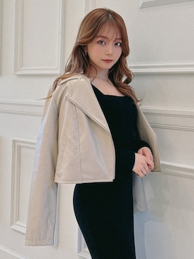 「アイテム（パンプス、ピンク系）」を使った、miyuさん（レディース・152cm）の冬コーディネート
