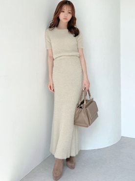 「RESEXXY（リゼクシー）のフェイクスエードショートブーツ（ブーツ）」を使った、miyuさん（レディース・152cm）の秋コーディネート