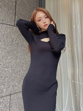 「RESEXXY（リゼクシー）のスタッズピンヒールパンプス（パンプス）」を使った、miyuさん（レディース・152cm）の秋コーディネート